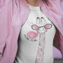 Marškinėliai "Rožinė"